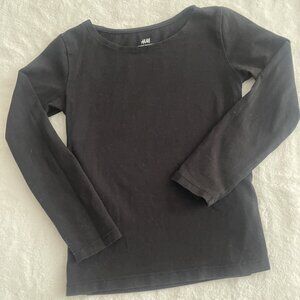 Black Long-Sleeve T-Shirt – Everyday Essential – 4/6X